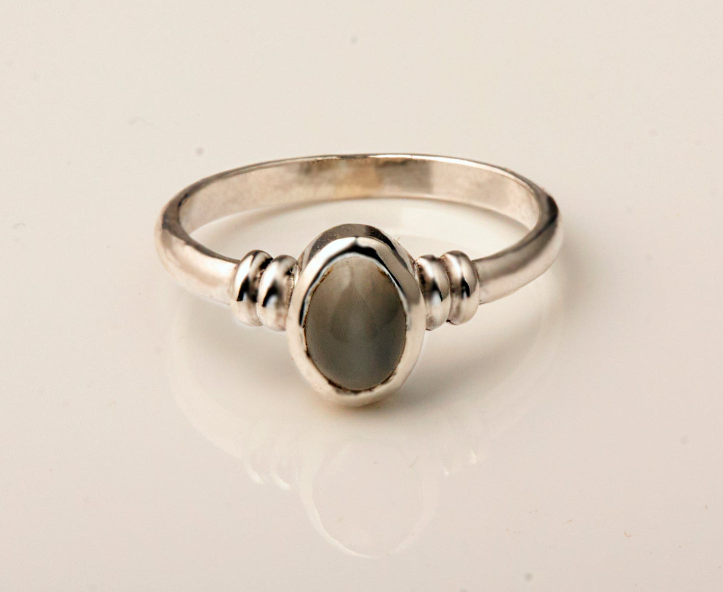 Schenk dir was Ring mit Mondstein 925 Silber