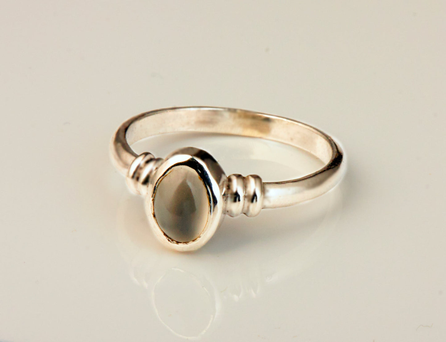 Schenk dir was Ring mit Mondstein 925 Silber