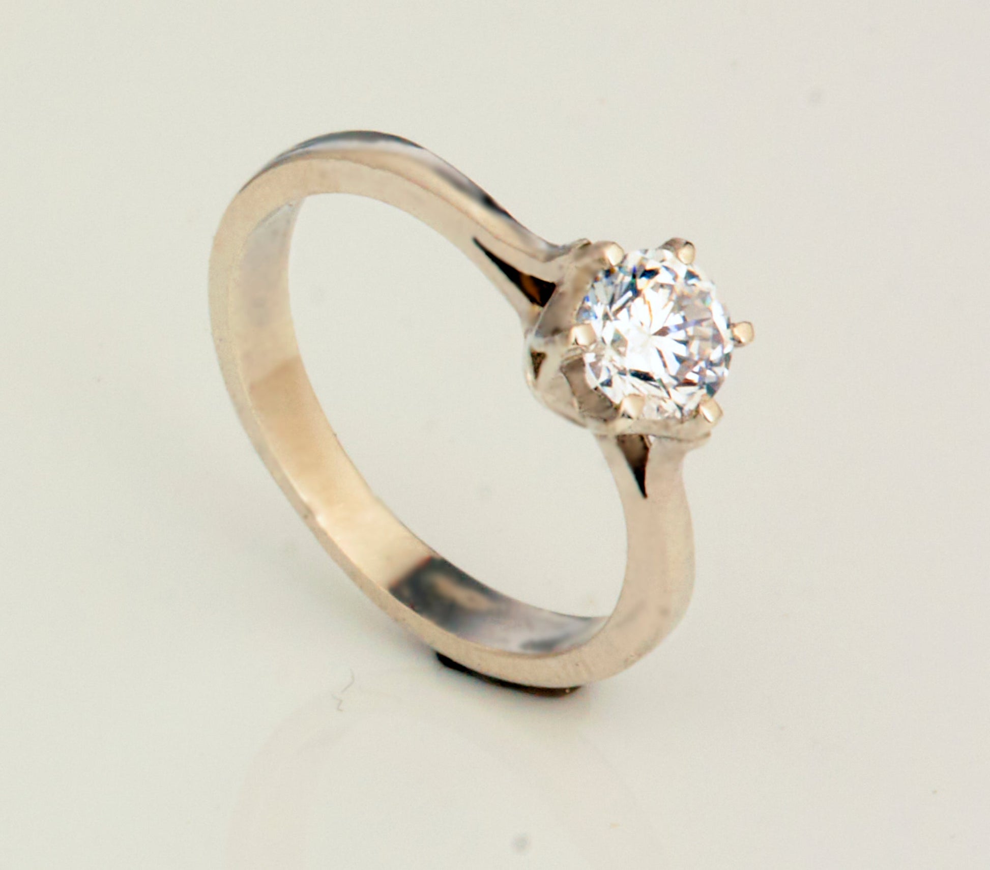 Verlobungsring klassisch 925 Silber mit 1ct Zirkonia Goldschmiede und Trauring Manufaktur Silberschweif www.gutms.de