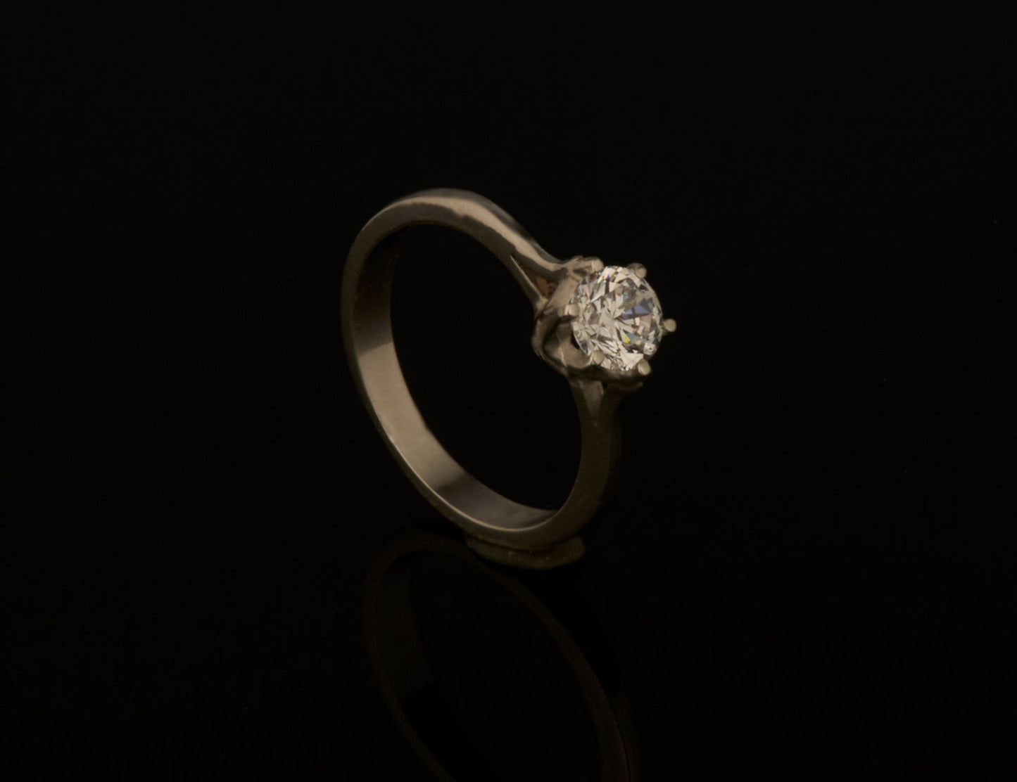 Verlobungsring klassisch 925 Silber mit 1ct Zirkonia Goldschmiede und Trauring Manufaktur Silberschweif www.gutms.de